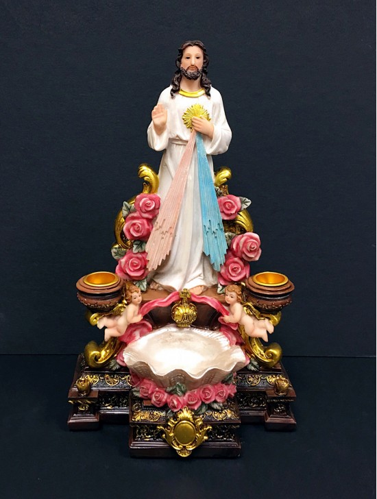 12" Jesus w/ Holy Waterbowl 